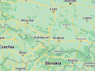 Map showing location of Piekary Śląskie (50.38017, 18.92653)