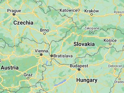 Map showing location of Piešťany (48.59479, 17.82591)