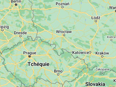 Map showing location of Pieszyce (50.71287, 16.58232)