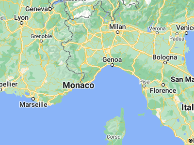 Map showing location of Pietra Ligure (44.1492, 8.28206)