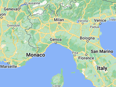 Map showing location of Pieve Ligure (44.37494, 9.0941)