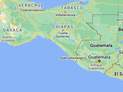 Map showing location of Pijijiapan (15.68618, -93.20938)