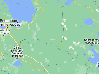 Map showing location of Pikalëvo (59.51833, 34.16639)