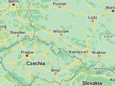 Map showing location of Piława Górna (50.68357, 16.74359)