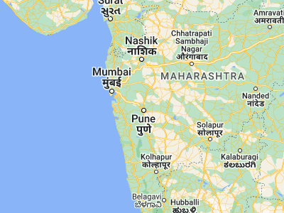 Map showing location of Pimpri (18.61667, 73.8)