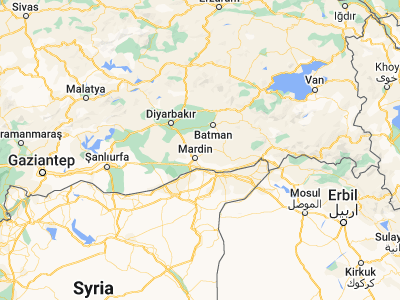 Map showing location of Pınardere (37.47288, 40.82213)