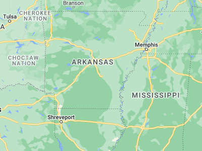 Map showing location of Pine Bluff (34.22843, -92.0032)