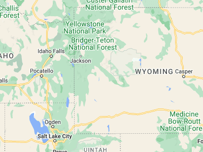 Map showing location of Pinedale (42.86661, -109.86099)