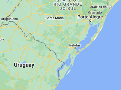 Map showing location of Pinheiro Machado (-31.57833, -53.38111)