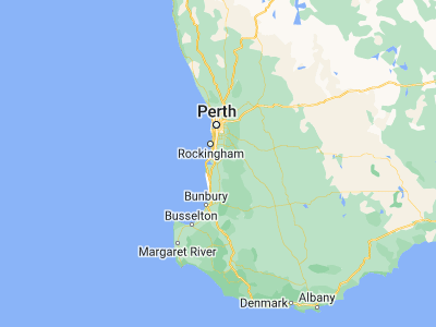 Map showing location of Pinjarra (-32.6298, 115.87351)