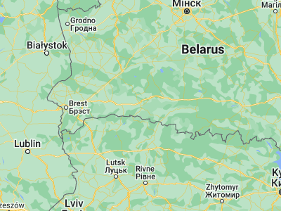 Map showing location of Pinsk (52.1229, 26.0951)