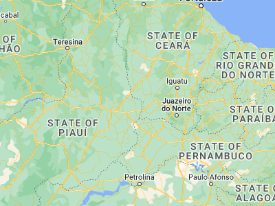 Map showing location of Pio IX (-6.8375, -40.57917)
