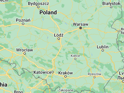 Map showing location of Piotrków Trybunalski (51.40547, 19.70321)