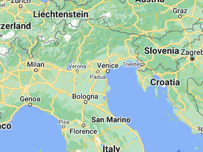 Map showing location of Piove di Sacco (45.2975, 12.04278)