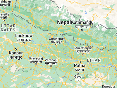 Map showing location of Pipraich (26.82799, 83.52689)