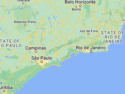 Map showing location of Piquete (-22.61361, -45.17611)