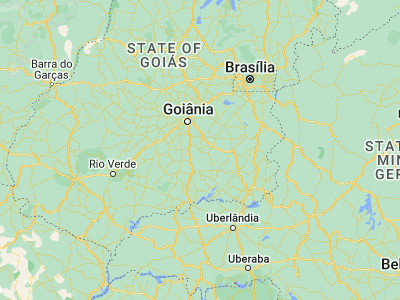 Map showing location of Piracanjuba (-17.30278, -49.01667)