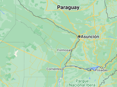 Map showing location of Pirané (-25.73239, -59.10879)