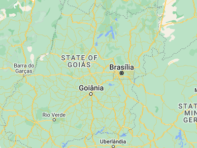 Map showing location of Pirenópolis (-15.8525, -48.95917)