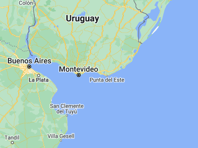 Map showing location of Piriápolis (-34.86819, -55.27436)