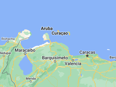 Map showing location of Píritu (11.37389, -69.13722)