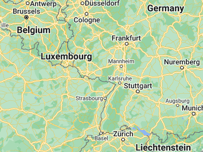 Map showing location of Pirmasens (49.20145, 7.60529)