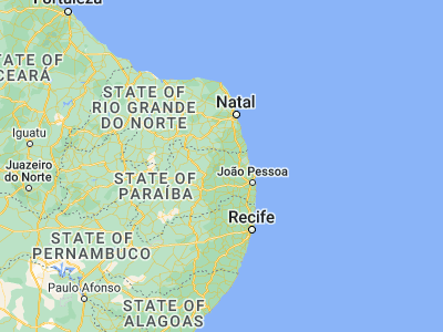 Map showing location of Pirpirituba (-6.78, -35.49861)