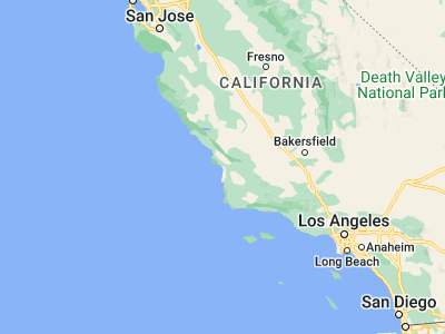 Map showing location of Pismo Beach (35.14275, -120.64128)