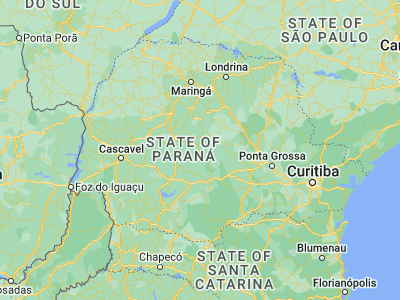 Map showing location of Pitanga (-24.75722, -51.76139)