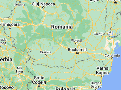 Map showing location of Piteşti (44.85, 24.86667)