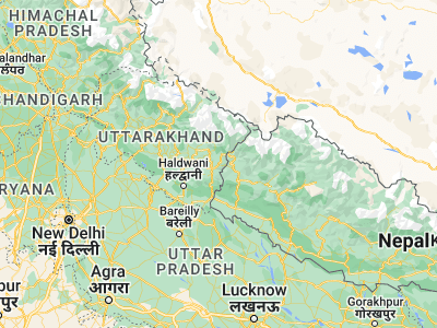 Map showing location of Pithorāgarh (29.58349, 80.20947)