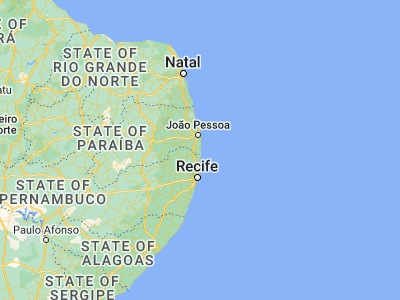 Map showing location of Pitimbu (-7.47056, -34.80861)