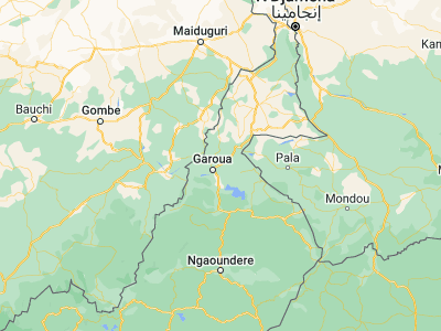 Map showing location of Pitoa (9.38333, 13.53333)