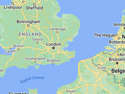 Map showing location of Pitsea (51.56387, 0.50859)