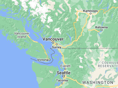 Map showing location of Pitt Meadows (49.22119, -122.68965)