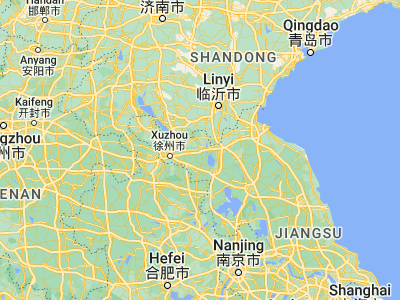 Map showing location of Pizhou (34.31139, 117.95028)