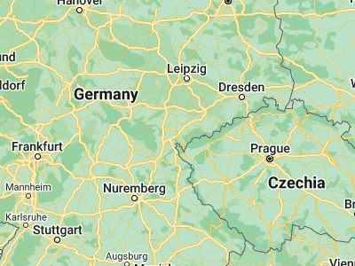 Map showing location of Plauen (50.4973, 12.13782)