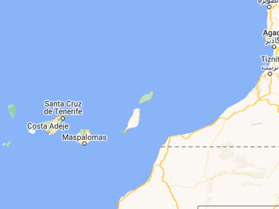 Map showing location of Playa Blanca (28.86426, -13.82814)
