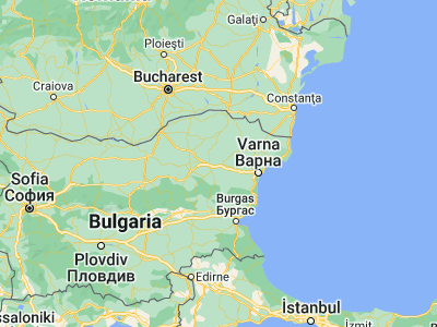 Map showing location of Pliska (43.36667, 27.11667)