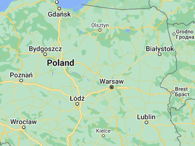 Map showing location of Płońsk (52.62348, 20.37552)