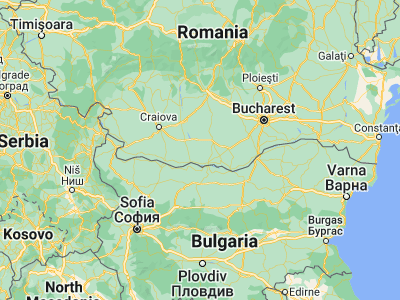 Map showing location of Plopii Slăviţeştí (43.96667, 24.68333)