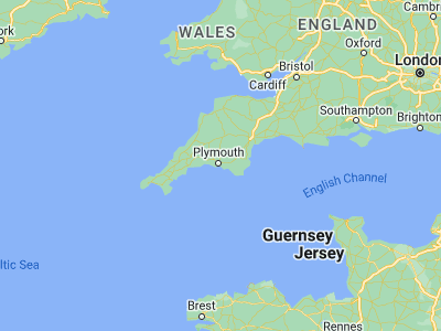Map showing location of Plymstock (50.35999, -4.09049)