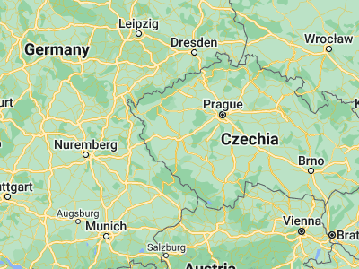 Map showing location of Plzeň (49.74747, 13.37759)