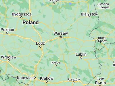 Map showing location of Pniewy (51.91468, 20.74578)