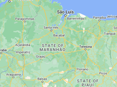 Map showing location of Poção de Pedras (-4.66667, -44.85)