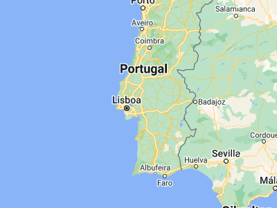 Map showing location of Poceirão (38.83095, -8.79365)