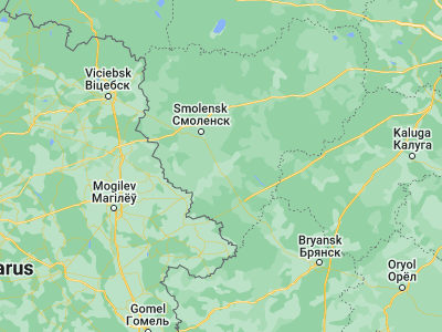Map showing location of Pochinok (54.40685, 32.44067)