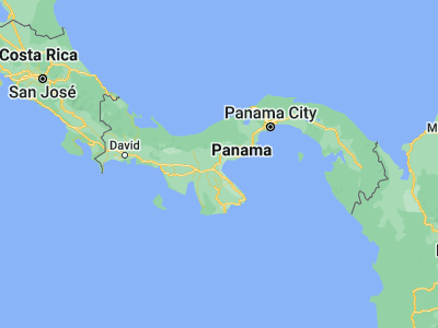 Map showing location of Pocrí (8.26667, -80.55)
