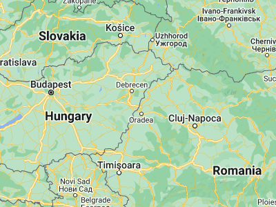 Map showing location of Pocsaj (47.28333, 21.81667)