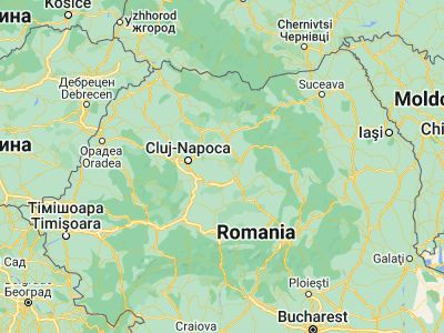 Map showing location of Pogăceaua (46.68333, 24.3)